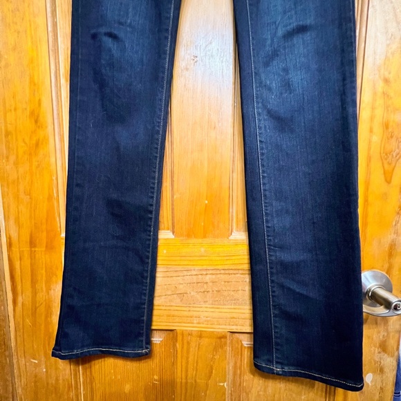 Like New! Paige “Hoxton” Straight, long, Dark Denim Jeans, size 26 w/34” inseam - Picture 5 of 7